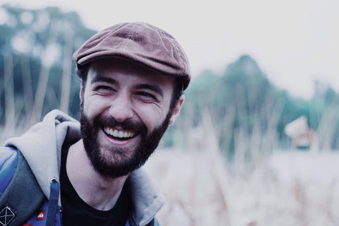 Smiling bearded man